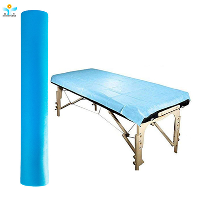 120*220 SMS Non-woven Fabric Blue or Pink Disposable Bedsheets for Home，Hotel and Hospital