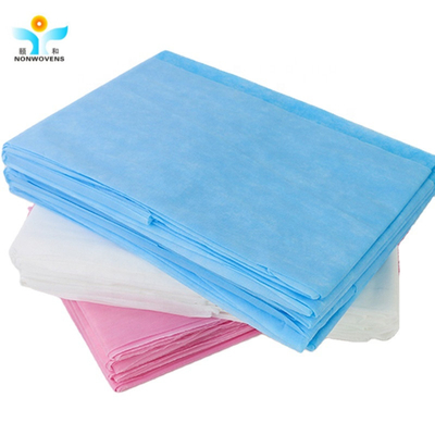 Waterproof Disposable Bedsheet Roll Non Woven Fabric Cover For Hospital Spa Room