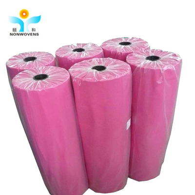 Waterproof Pp Non Woven Fabric Rolls Polypropylene Spunbond Colorful For Baby Daiper