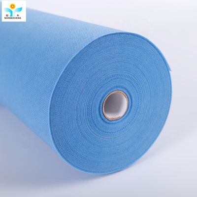 Soft 1.6m SMS Non Woven Fabric Waterproof Antistatic For Surgical Gown