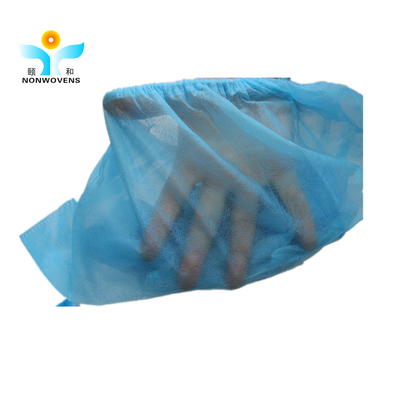 PP Non Woven Disposable Blue Shoe Covers Normal And Non Slip Medical For Hospital