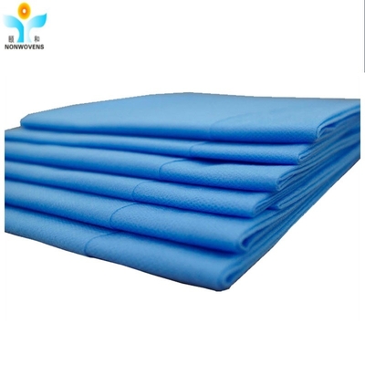 80*200cm Disposable Bedsheet Roll PP PE Lamination Fabric 30gsm
