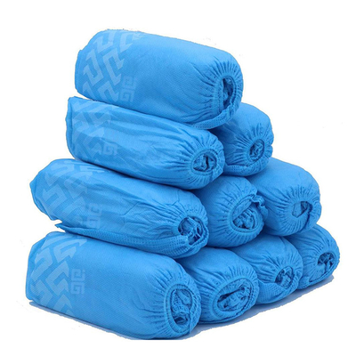 PP Non Woven Disposable Blue Shoe Covers Normal And Non Slip Medical For Hospital