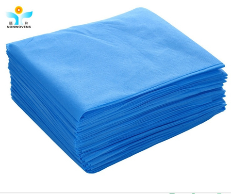 45gsm Elastic Fitted Bed Sheets PP SMS PP+PE Lamination Fabric Rubber Band