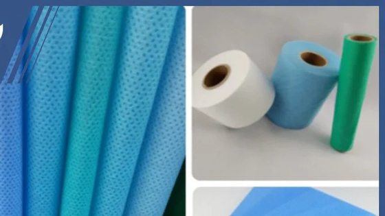 3.2m SMS Gown Non Woven Fabric 100gsm With ISO9001 Hydrophilic Anti-Static