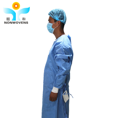 Disposable Surgical Gown Utrosonic Welding knitted cuff Sterile individual package