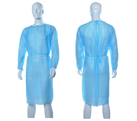 16-45gsm Hospital Isolation Gown In 10pc/ Bag Packaging For Medical Supplies Dustproof