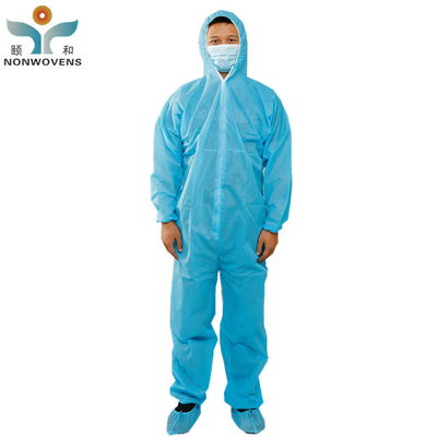 Medical Disposable Protective Wear Anti Bacterial Coverall SMS Waterproof  For Hospital