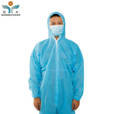 Medical Disposable Protective Wear Anti Bacterial Coverall SMS Waterproof  For Hospital