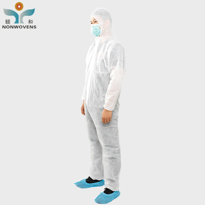 SMS Anti Bacterial Disposable Protective Wear Waterproof Protective Coverall Wear For Hospital