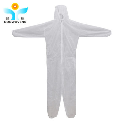 55gsm SMS Disposable Coveralls With Hood And Boots Disposable Ppe Suits For Isolating