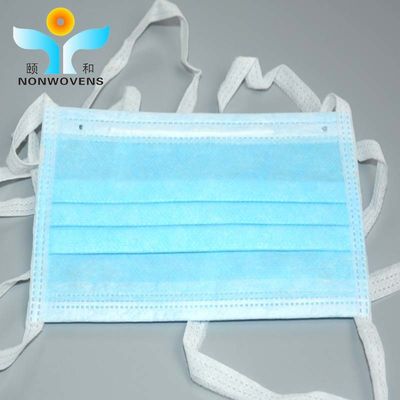 Disposable Nonwoven 3 Layer Face Mask Class I Class II With Elastic Earloop BFE 99
