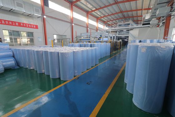 Gsm Material Disposable Blue SMS Nonwoven Fabrics Water Repellent Nonwoven Fabric Per Kg
