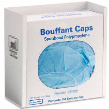 21'' Blue Mob Caps Medical Doctor With Tape Disposable Hair Net Cap , Polypropylene Virgin Nurse Bouffant Caps