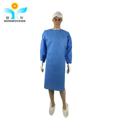 40gsm hospital medical uniform sms blue surgical gown level 3 for laboratory doctor nurse anti alcohol sms medical gown
