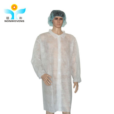 Nonwoven Fabric Disposable Laboratory Coats Polypropylene Lab Coat 138*152