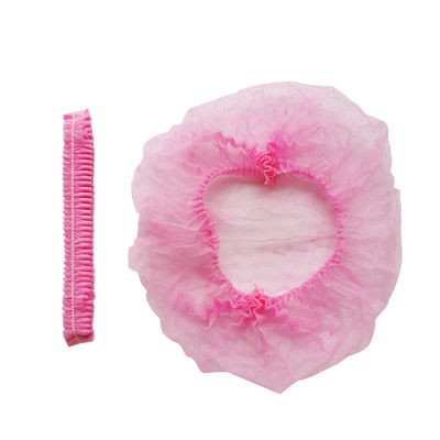 18'' 21'' Disposable Hair Caps Medical Strip Clip single / double elastic