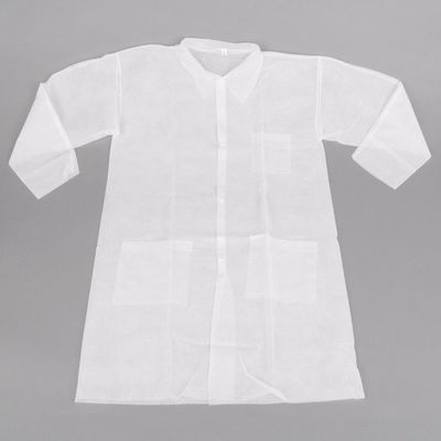 Breathable Disposable Lab Coats with pockets 16gsm-60gsm