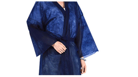YIHE OEM Disposable Kimono Gowns , Sauna Disposable Bathrobe