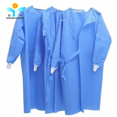 Medical Disposable Surgical Gown With Blue Green Utrosonic Welding