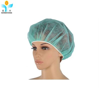 Medical Disposable PP Nonwoven Cap Bouffant Round For Nurse Doctor