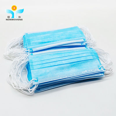 Medical Disposable Face Mask 3 Ply SS+Meltblown+SS Surgeon Face Mask With Ear Loop Or Tie On