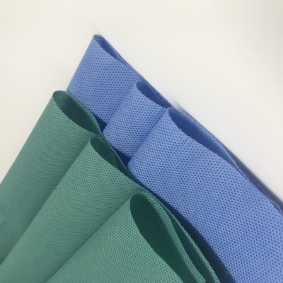 PP Spunbond Nonwoven Fabric Rolls Breathable White Blue Green Color