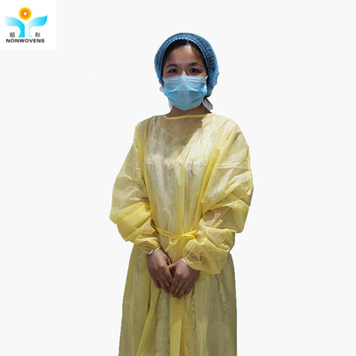 Hospital Disposable Clothing Yellow Surgical Grown Washable