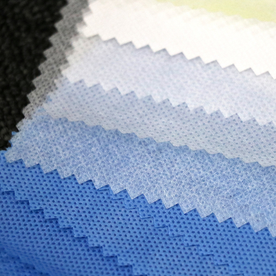 Spunlace NonWoven Fabric White Blue Plain Spunlaced Nonwoven fabrics