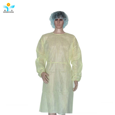 Colorful Impervious Isolation Gown With PP Lamination Fabric For Medical Surgical