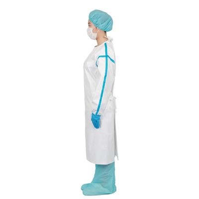 Disposable Nonwoven Safety Coverall PP+PE Clothing with Elastic Cuffs Waterproof