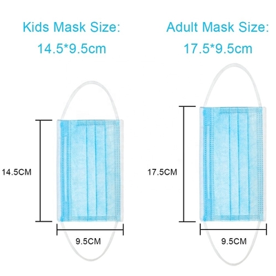 Disposable Earloop Nonwoven 3ply Face Mask for Children Baby Infant