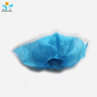 30gsm Non Slip Foot Covers Plastic Blue Non Woven Polypropylene Shoe Covers