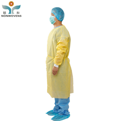 Pp Sms Ppe Disposable Isolation Gown Nonwoven Fabric 60gsm