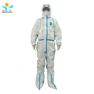 65GSM Disposable Protective Wear Medical Ppe Personal Protective Suit