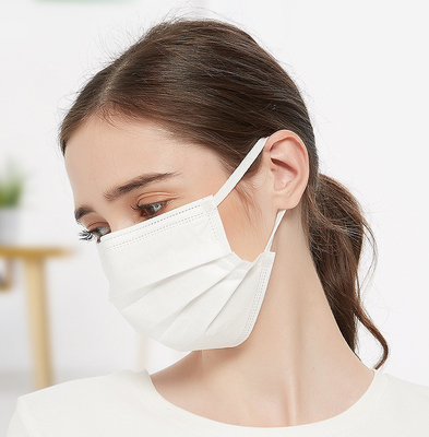 Breathable 3 Ply Disposable Face Mask 25+25+25 Gsm Non-Woven Fabric