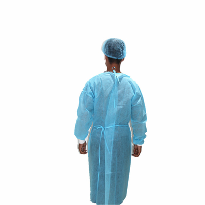 18-40gsm Medical Disposable Isolation Gown PP Spunbonded Non Woven Medical Gown