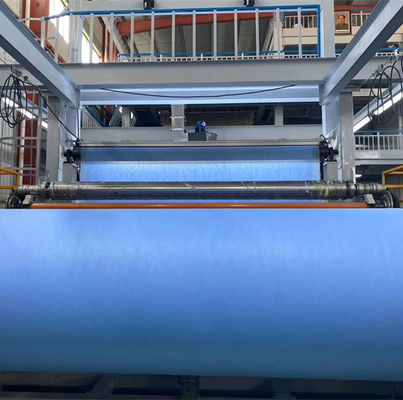 China Manufacturer SMS SMMS Blue Non Woven Fabric Rolls For Medical Disposable Products Producing