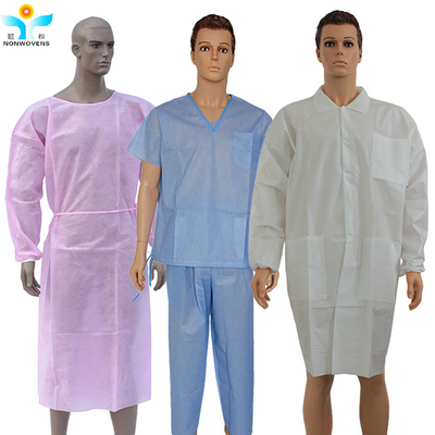 100pcs/Case Disposable Medical Lab Coat for Medical Usage