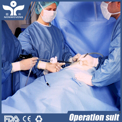 Non Sterile Smms Disposable Surgical Gown 35gsm Medical Level