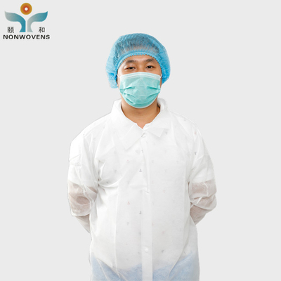 Dust Suit Uniform Disposable Lab Coat Single Use Lab Work Clothes Surgical Hospital