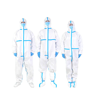 Chemical Disposable Microporous Coverall Protective Hooded