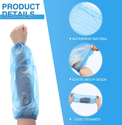 PE Disposable Arm Sleeves Covers Plastic Waterproof PP Oversleeve