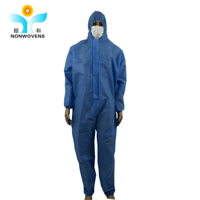 40gsm Disposable PP Protective Coverall Suit ISOt For Dust Proof Medical Using